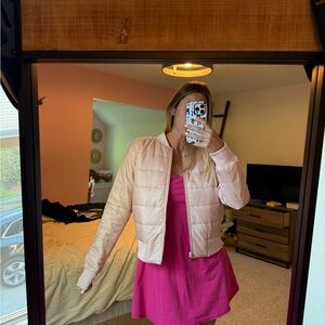 Lulu lemon Pink Non Stop Bomber Jacket
